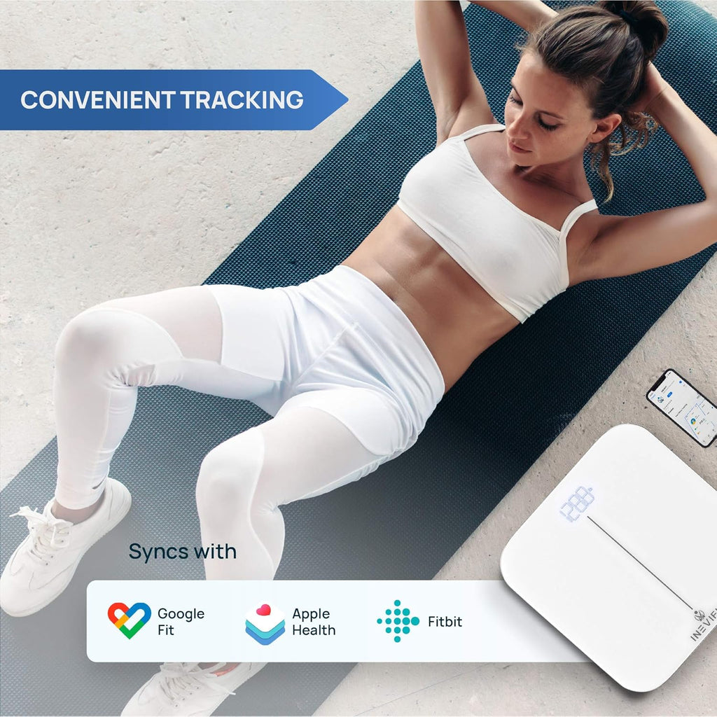 INEVIFIT Smart Premium Bathroom Scale, Highly Accurate Bluetooth Digital Bathroom Body Weight Scale